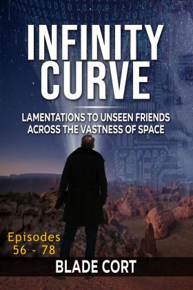 futuristic dystopian sci-fi novel Infinity Curve books tab