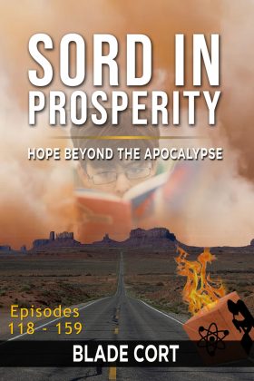 futuristic dystopian sci-fi novel Sord in Prosperity - Hope Beyond the Apocalypse - books tab